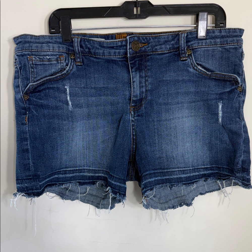 KUT FROM THE KLOTH KELLY SHORT JEAN SHORTS WOMENS 16